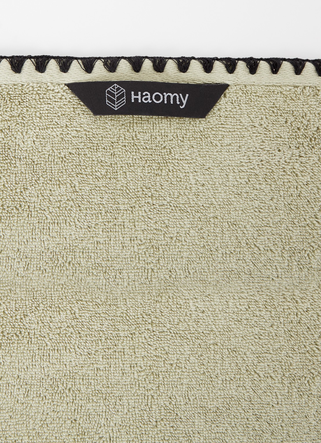 Haomy Issey gastendoek 30 x 50 cm - voorkant 2 lichtgroen
