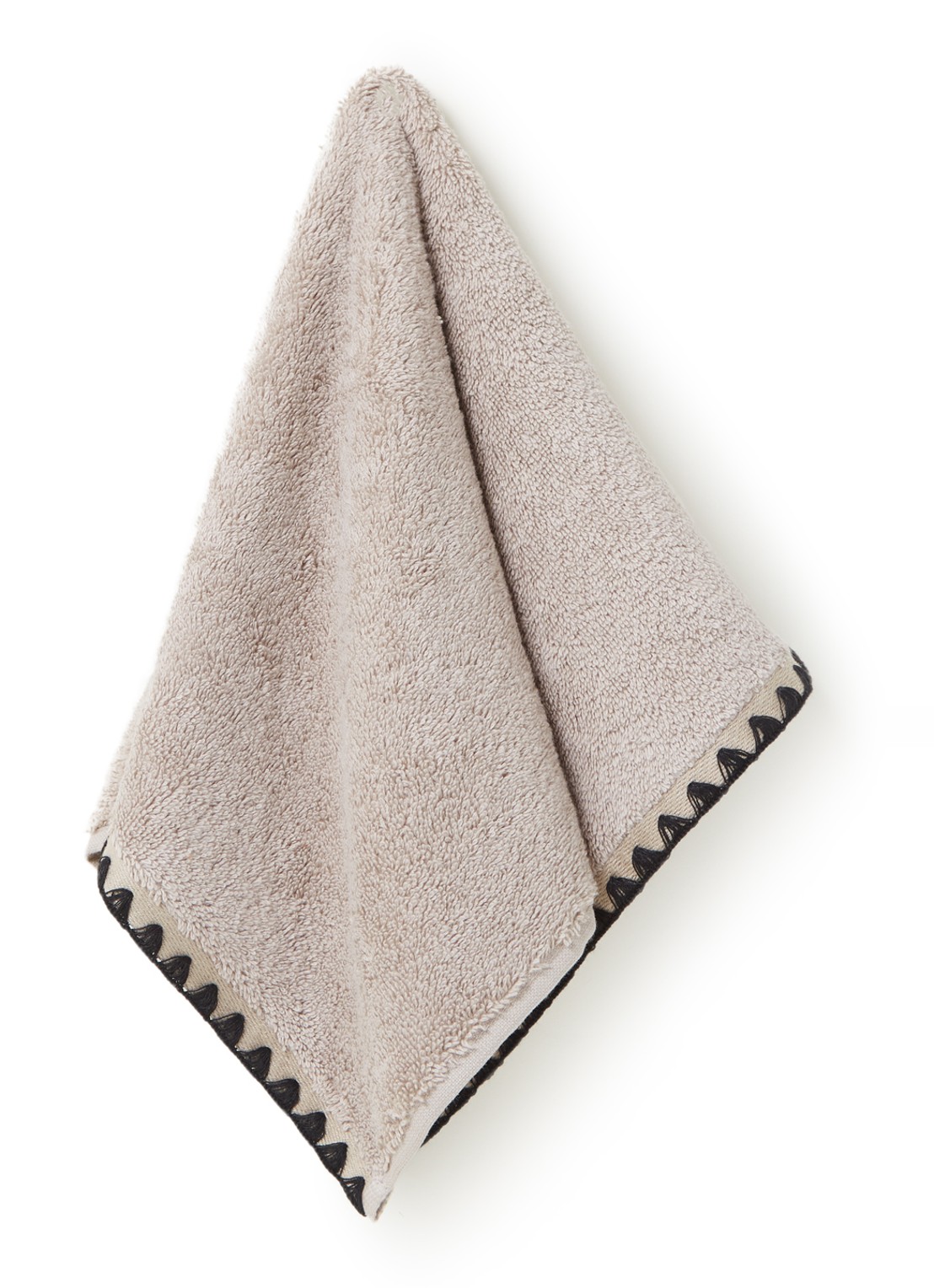 Haomy Issey keukendoek van katoen 30 x 50 cm - voorkant beige