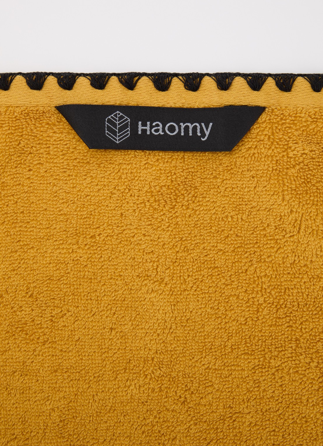 Haomy Issey mini gastendoek 30 x 50 cm  - detail 2 geel
