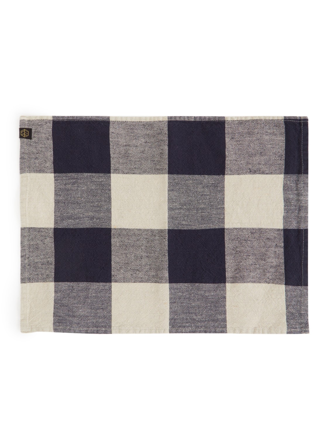 Haomy Palma placemat 36 x 48 cm   - voorkant donkerblauw