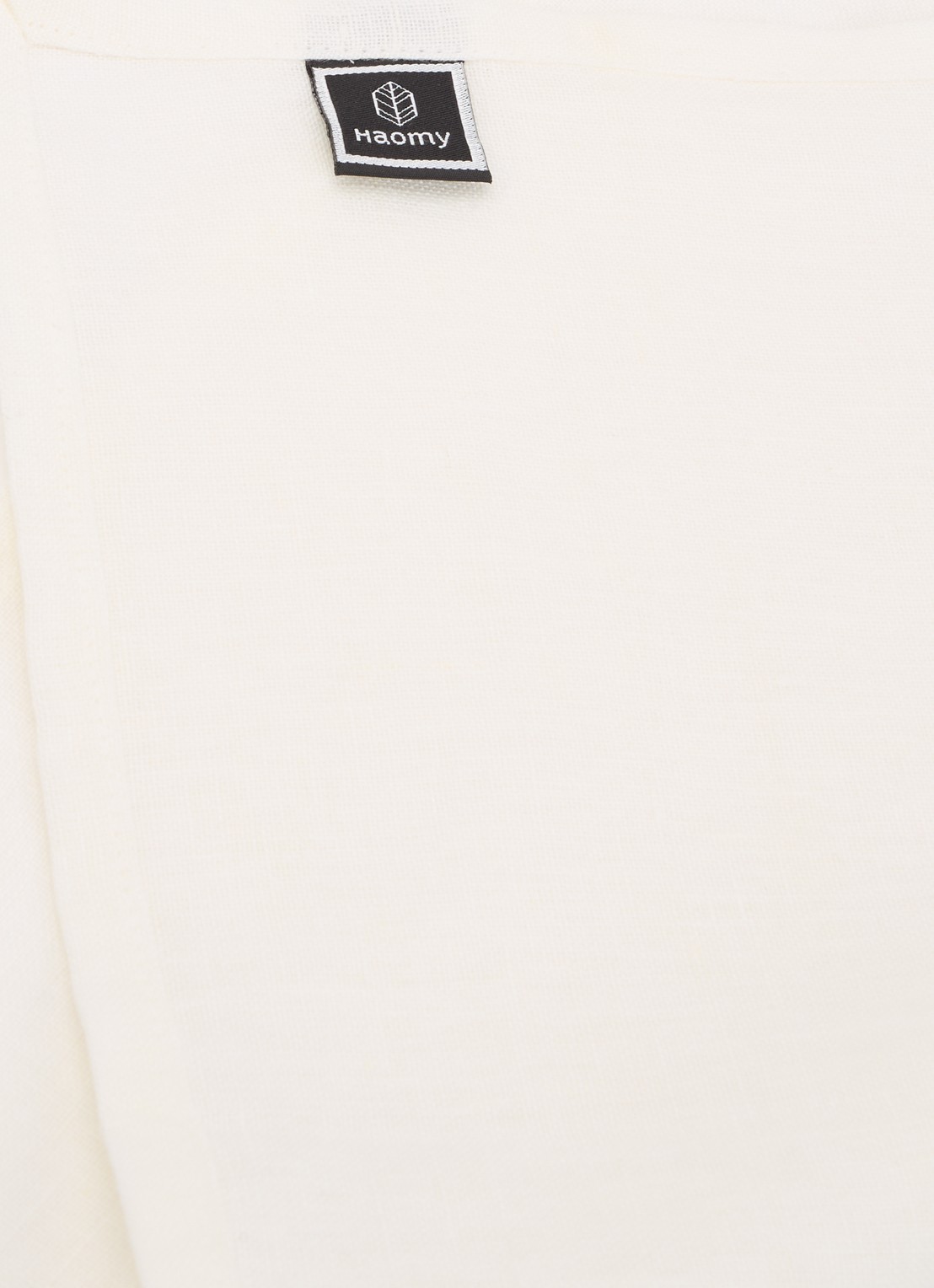 Haomy Pise servet 40 x 40 cm  - voorkant 2 wit