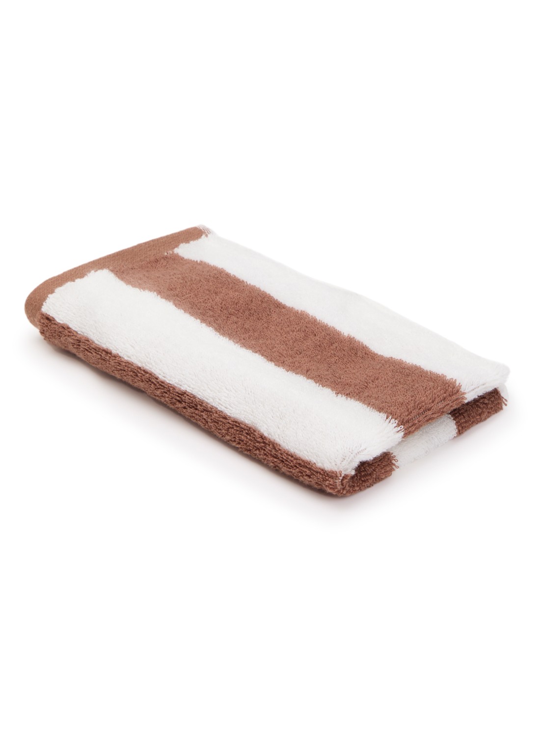 Haomy Santorini mini gastendoek 30 x 50 cm  - voorkant 2 roestbruin