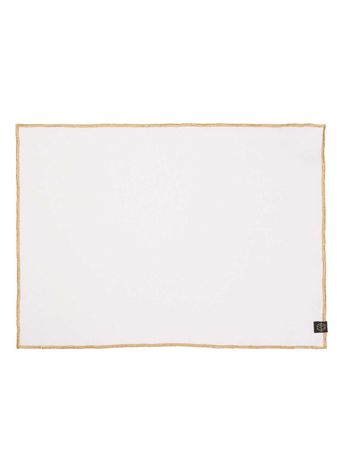 Haomy Verone placemat 35 x 45 cm  - voorkant wit