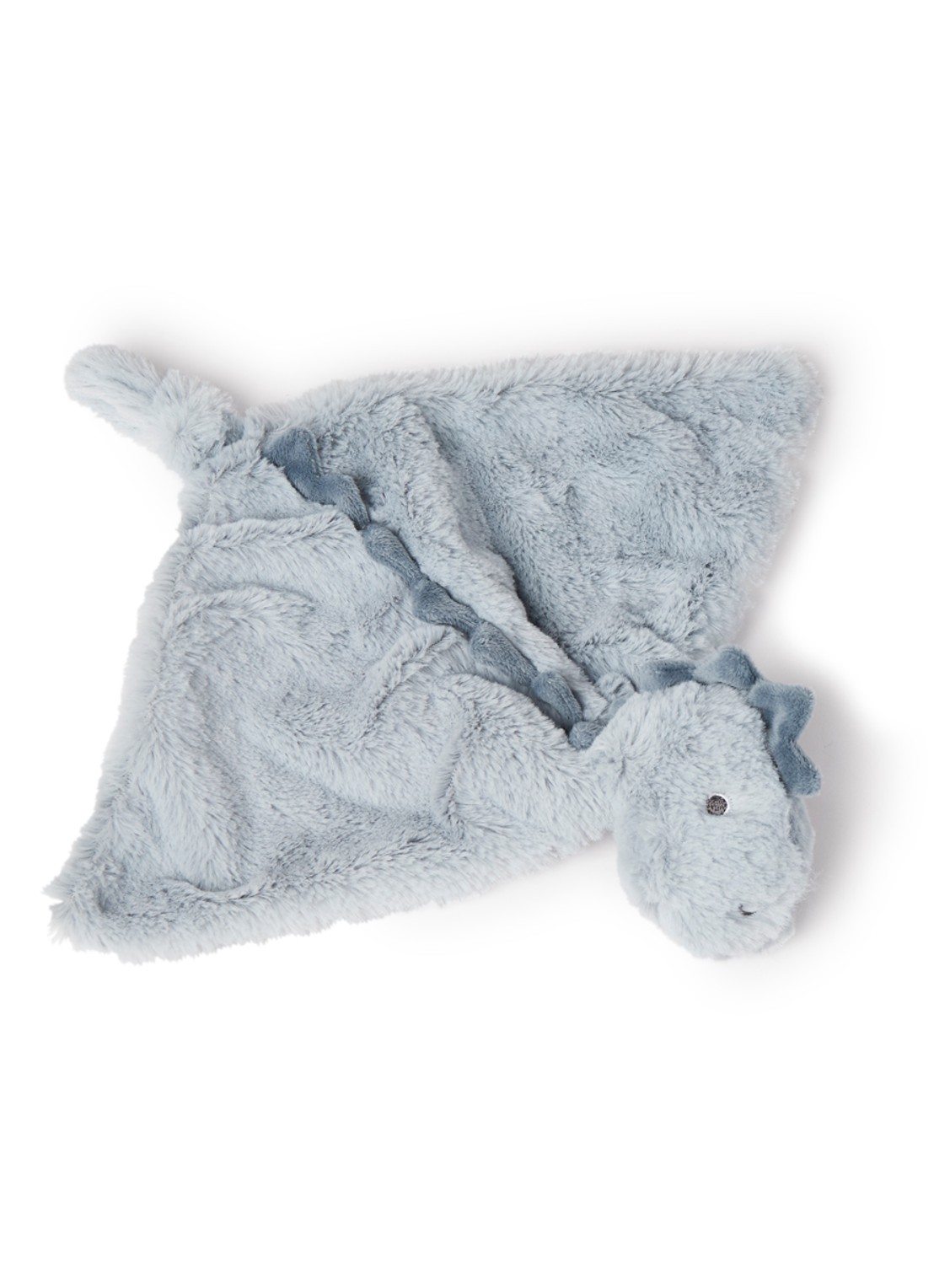 Happy Horse Din Don Tuttle dinosaurus knuffeldoekje 32 cm - voorkant lichtblauw
