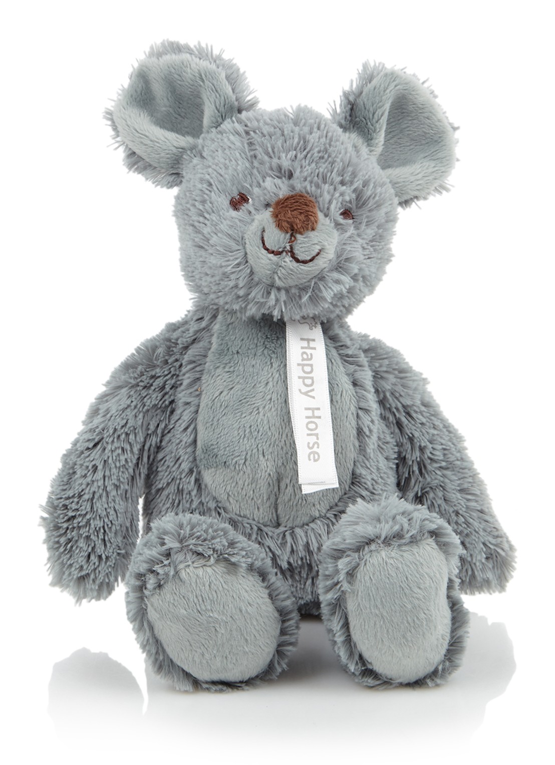 Happy Horse Muis Mel knuffel - voorkant grijs