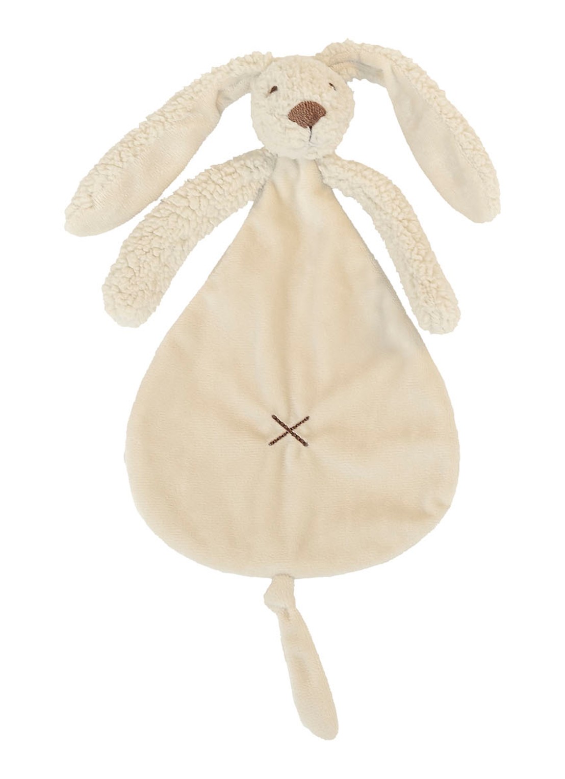 Happy Horse Rabbit Richie knuffeldoekje 25 cm - voorkant ivoor