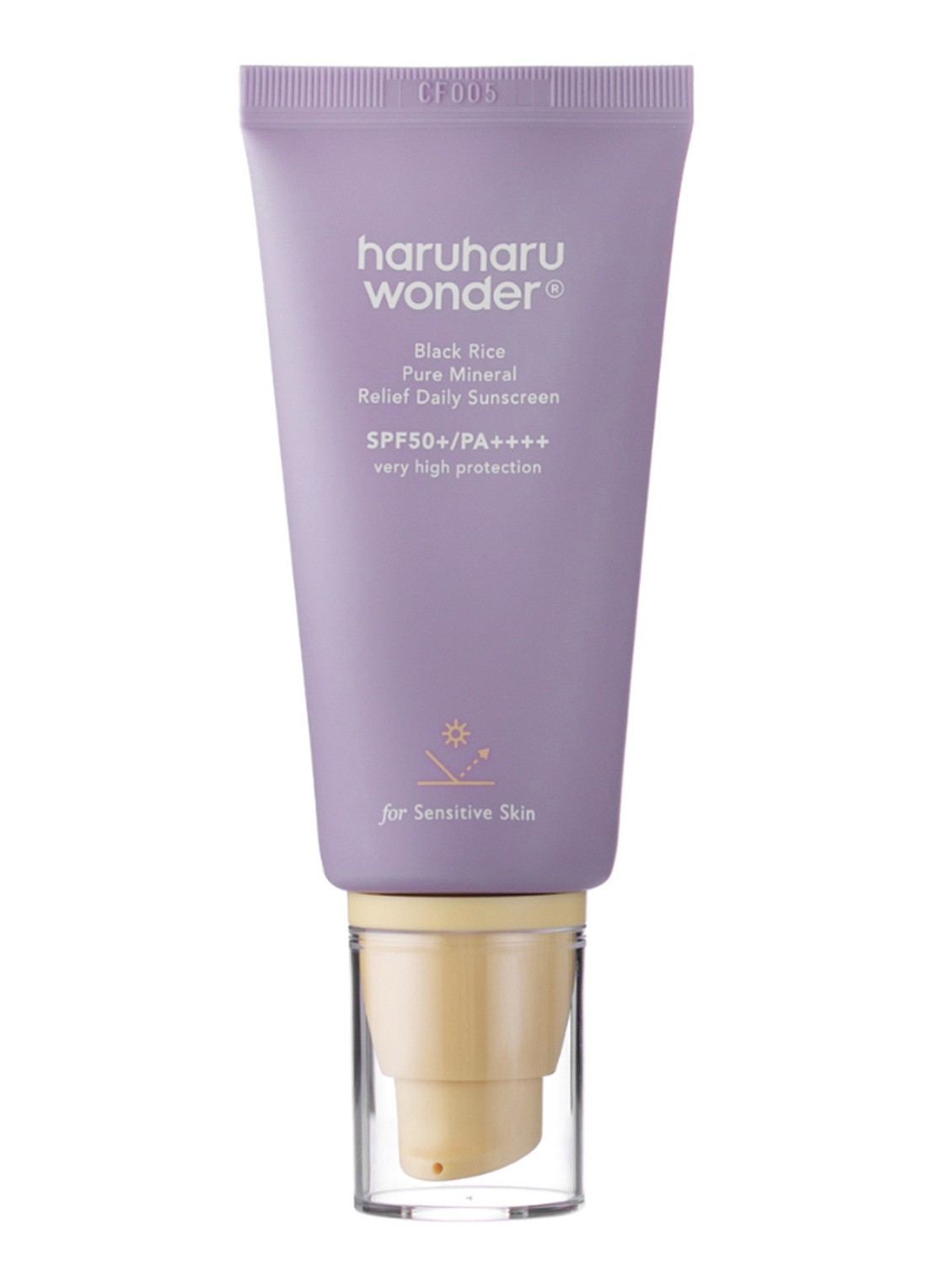 Haruharu Wonder Black Rice Pure Mineral Relief Daily Sunscreen SPF50+ PA++++ - minerale zonnebrand - voorkant undefined