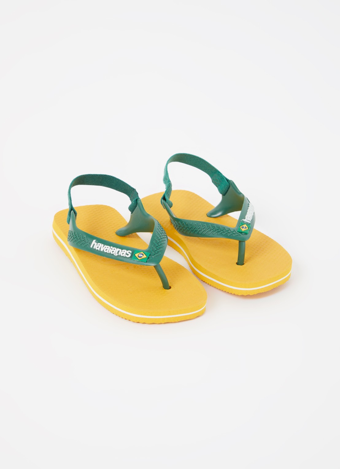 Havaianas Brasil slipper met enkelband - voorkant 2 okergeel