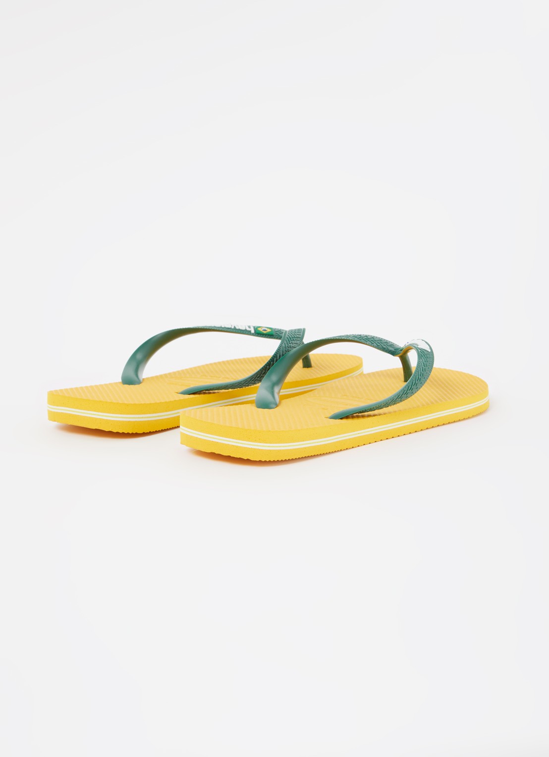 Havaianas Brasil slipper met logo - detail 3 geel