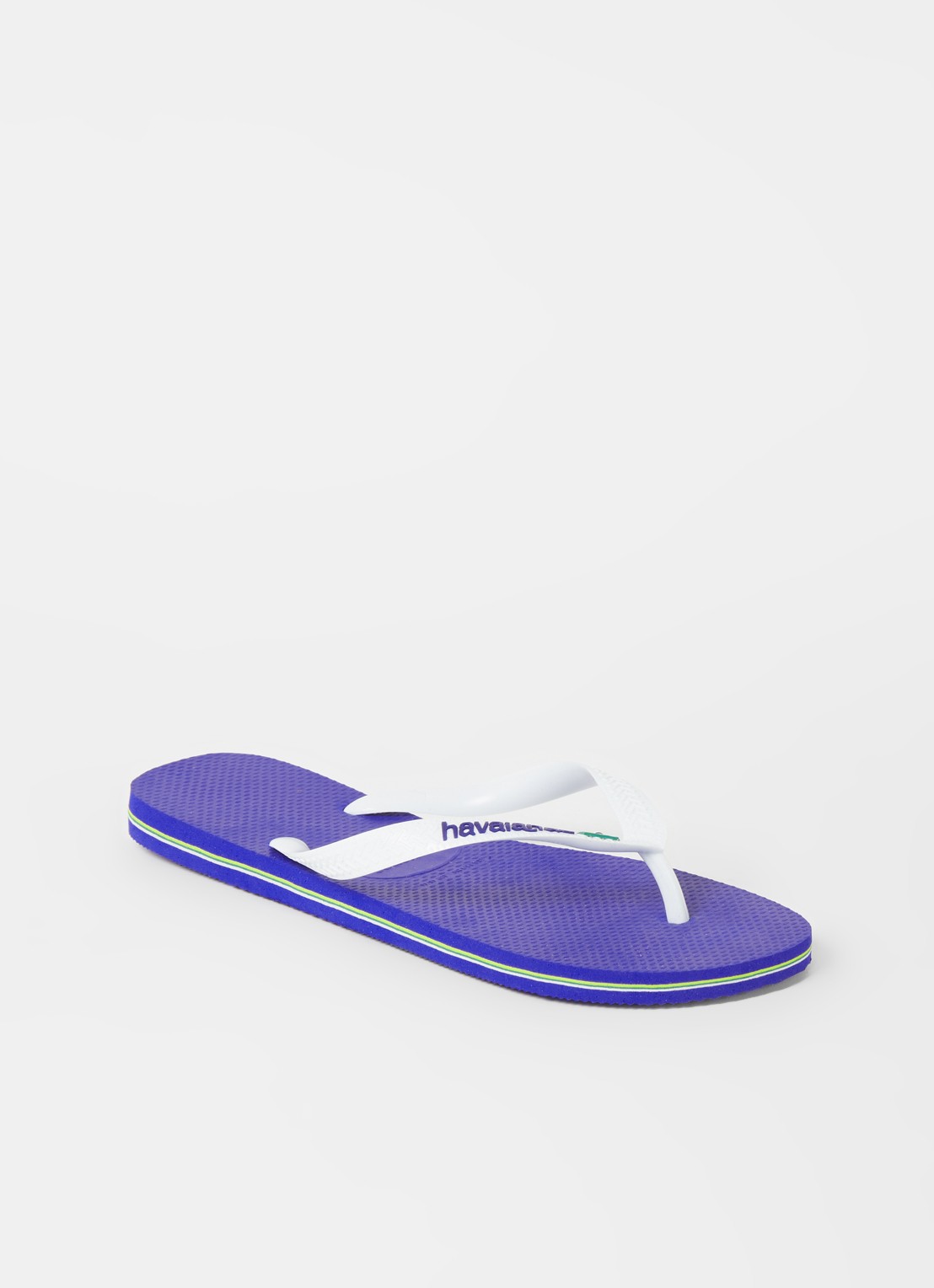 Havaianas Brasil slipper met logo - voorkant 2 paars