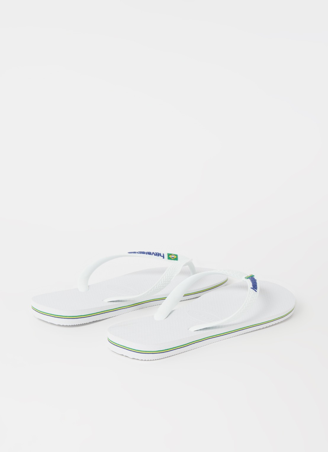 Havaianas Brasil slipper met logo - detail 3 wit