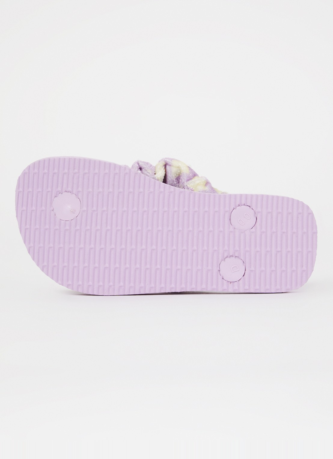 Havaianas Fluffy slippers van fluweel met print - detail 4 lila