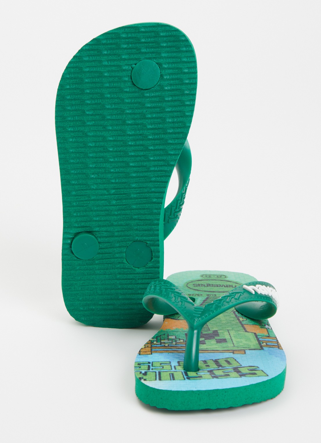 Havaianas Minecraft slipper met logo  - detail 4 groen
