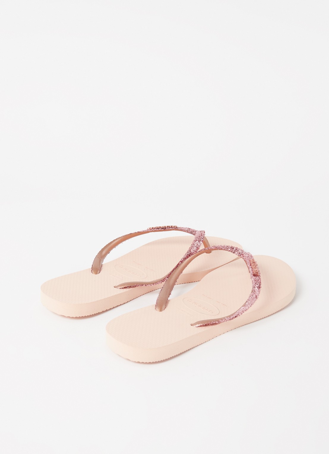 Havaianas Slim slipper met glitter - detail 3 lichtroze