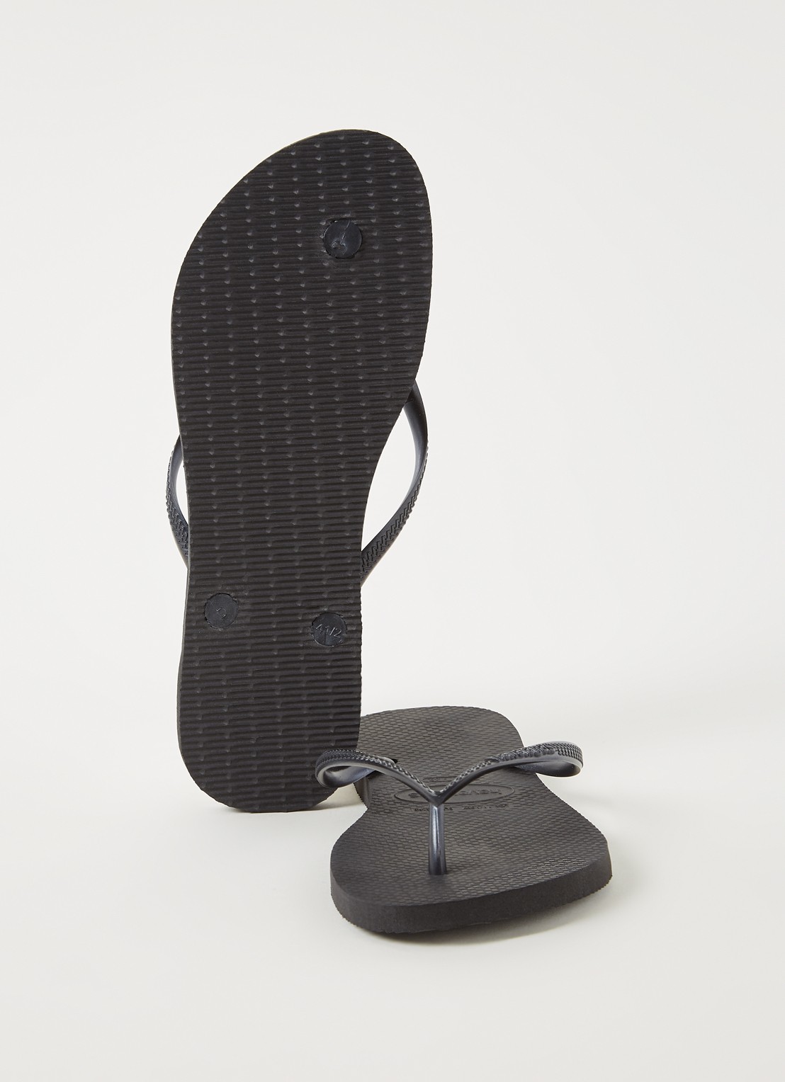 Havaianas Slim slipper met logo - detail 2 antraciet