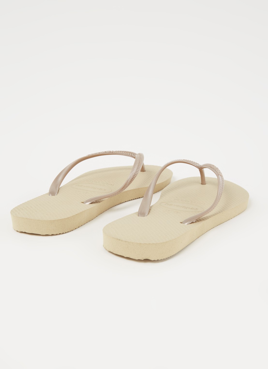 Havaianas Slim slipper met logo - detail zand