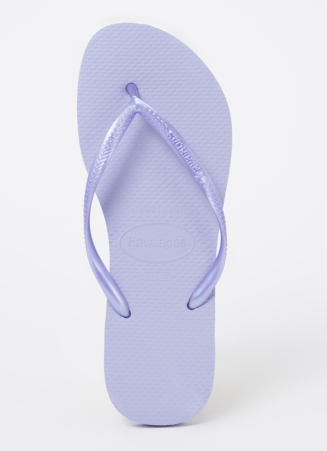 Havaianas Slim slipper met logo - voorkant 3 lila