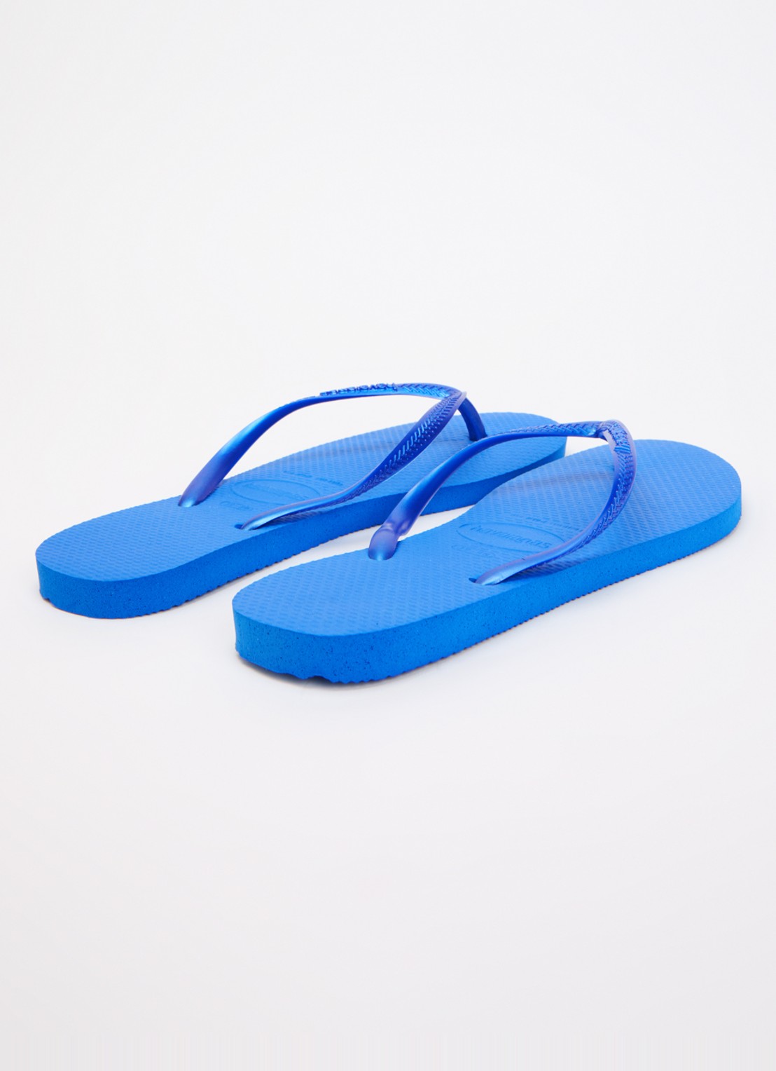 Havaianas Slim slipper met logo - achterkant 3 blauw