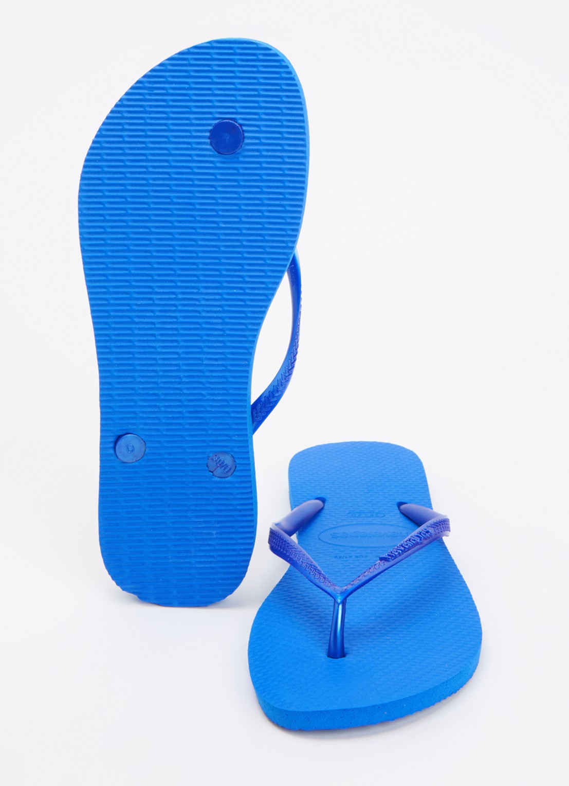 Havaianas Slim slipper met logo - detail 4 blauw