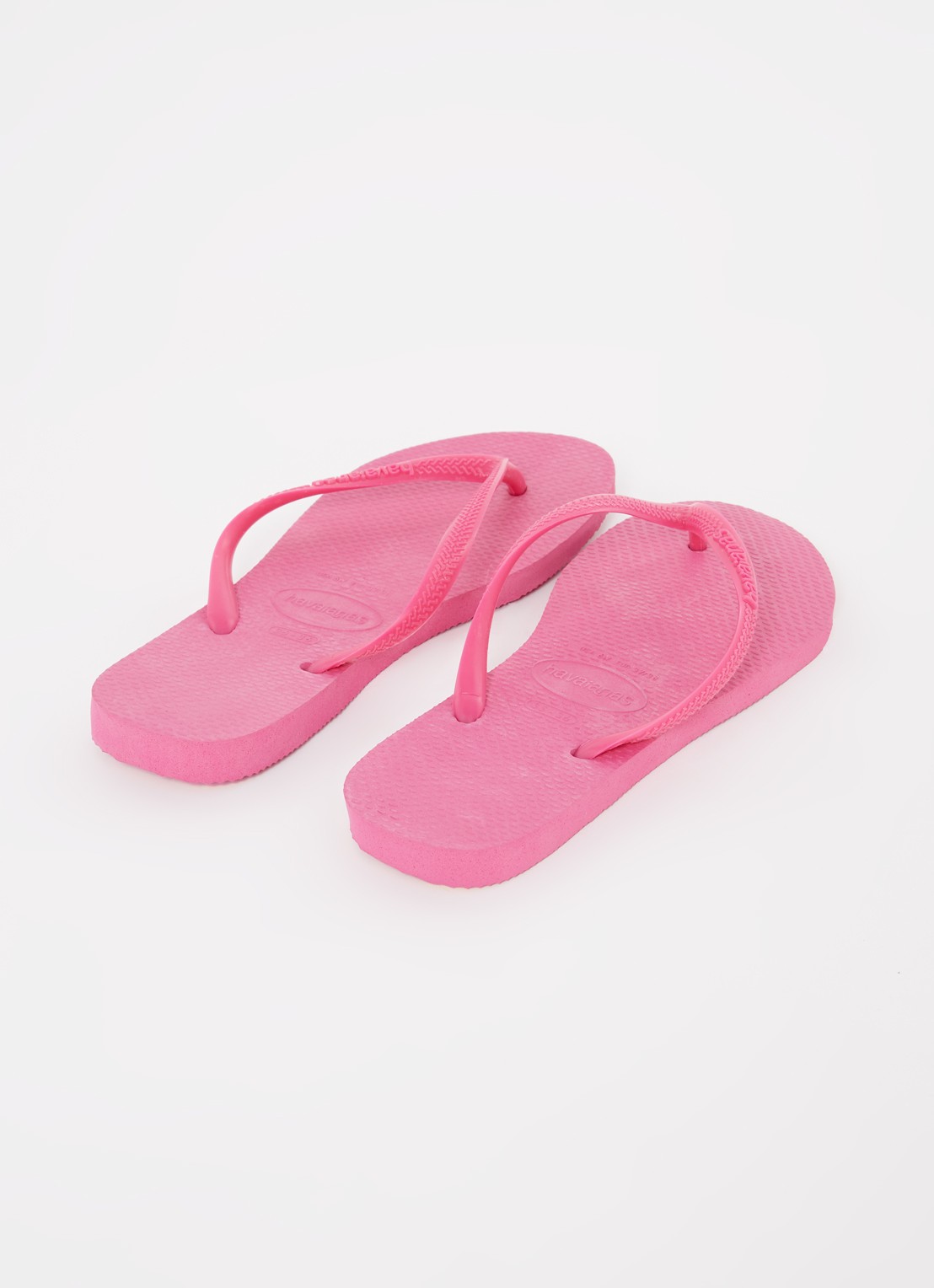 Havaianas Slim slipper met logo - detail roze