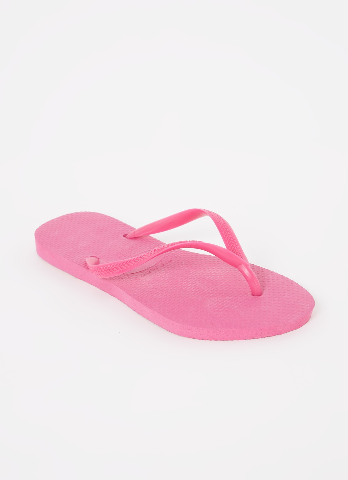 Havaianas Slim slipper met logo - voorkant 4 roze