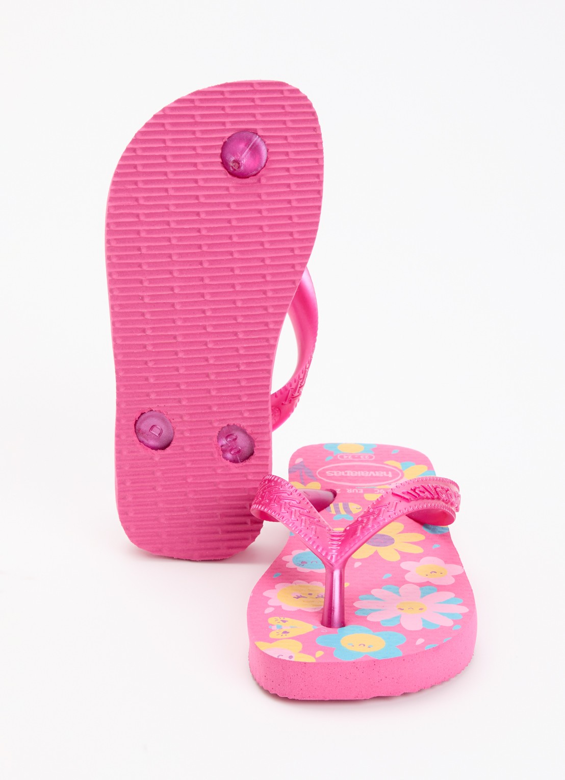 Havaianas Slipper met bloemenprint - detail 2 roze