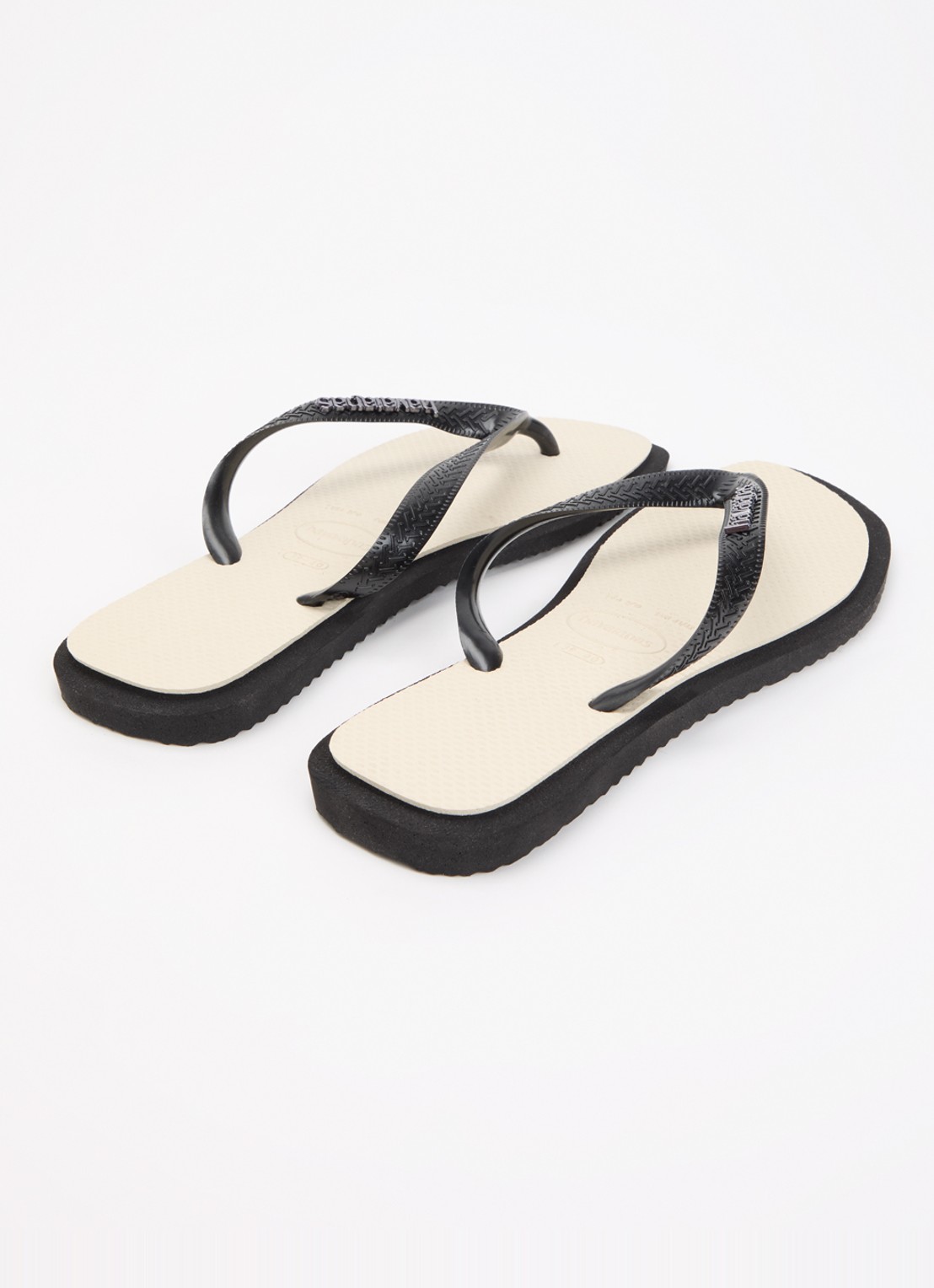 Havaianas Slipper met logo - achterkant 3 zwart