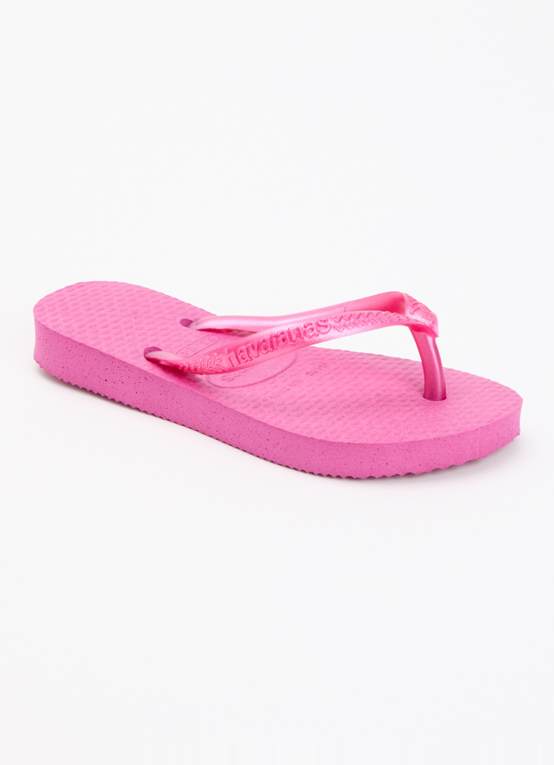 Havaianas Slipper met logo - voorkant 2 fuchsia