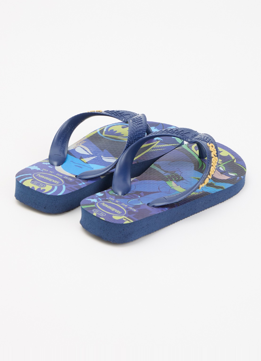 Havaianas Slippers met print en logo  - achterkant 2 donkerblauw
