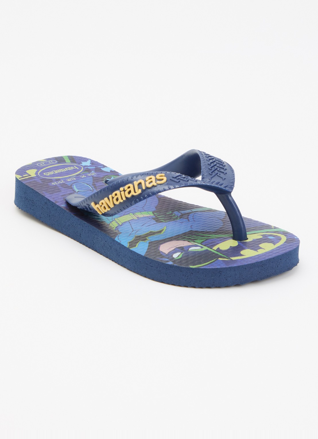 Havaianas Slippers met print en logo  - voorkant 4 donkerblauw
