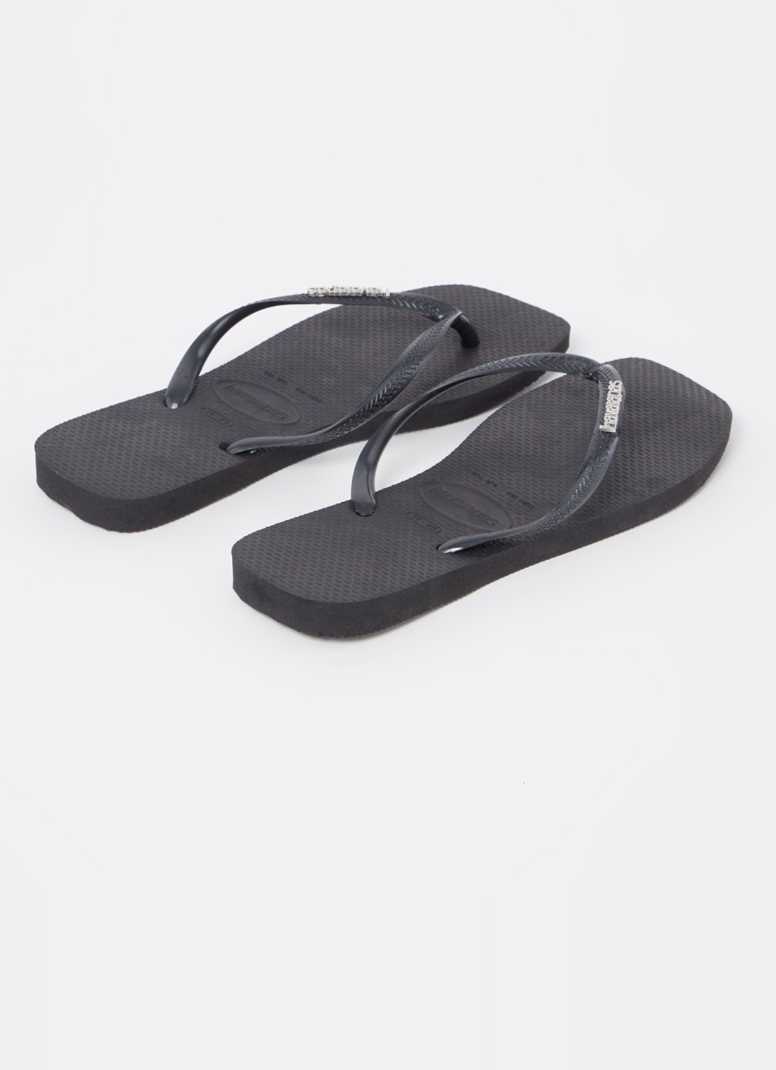 Havaianas Square slipper met logo - achterkant 2 zwart