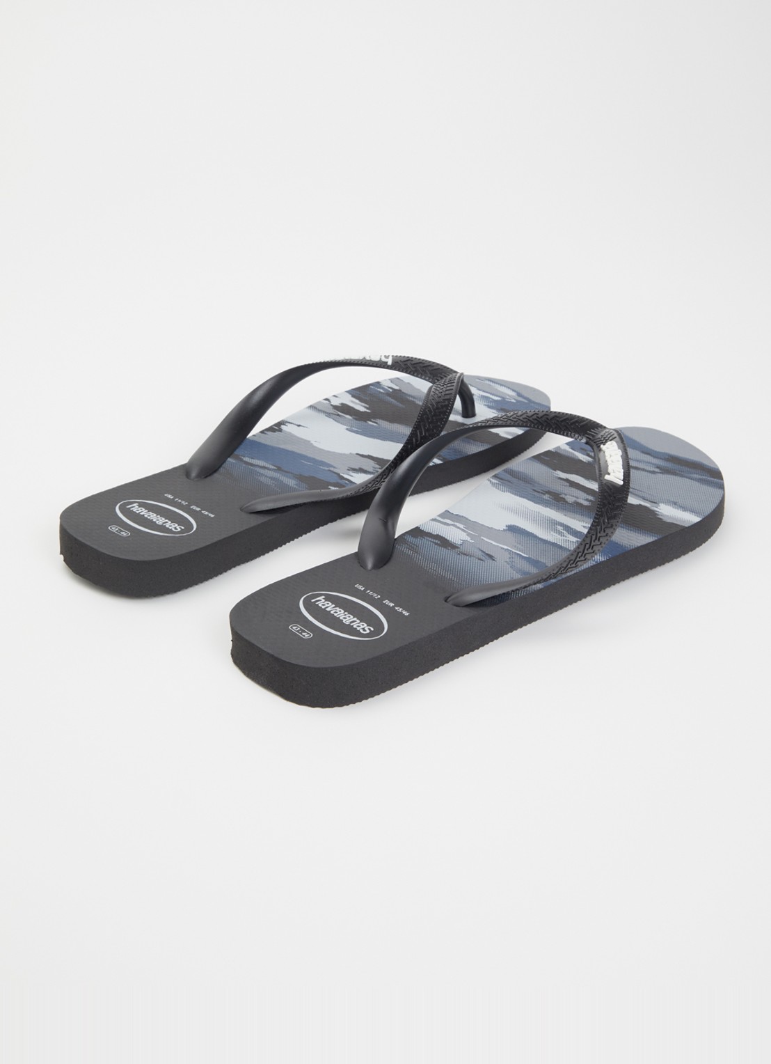 Havaianas Top Camu slipper met camouflageprint - achterkant 3 zwart