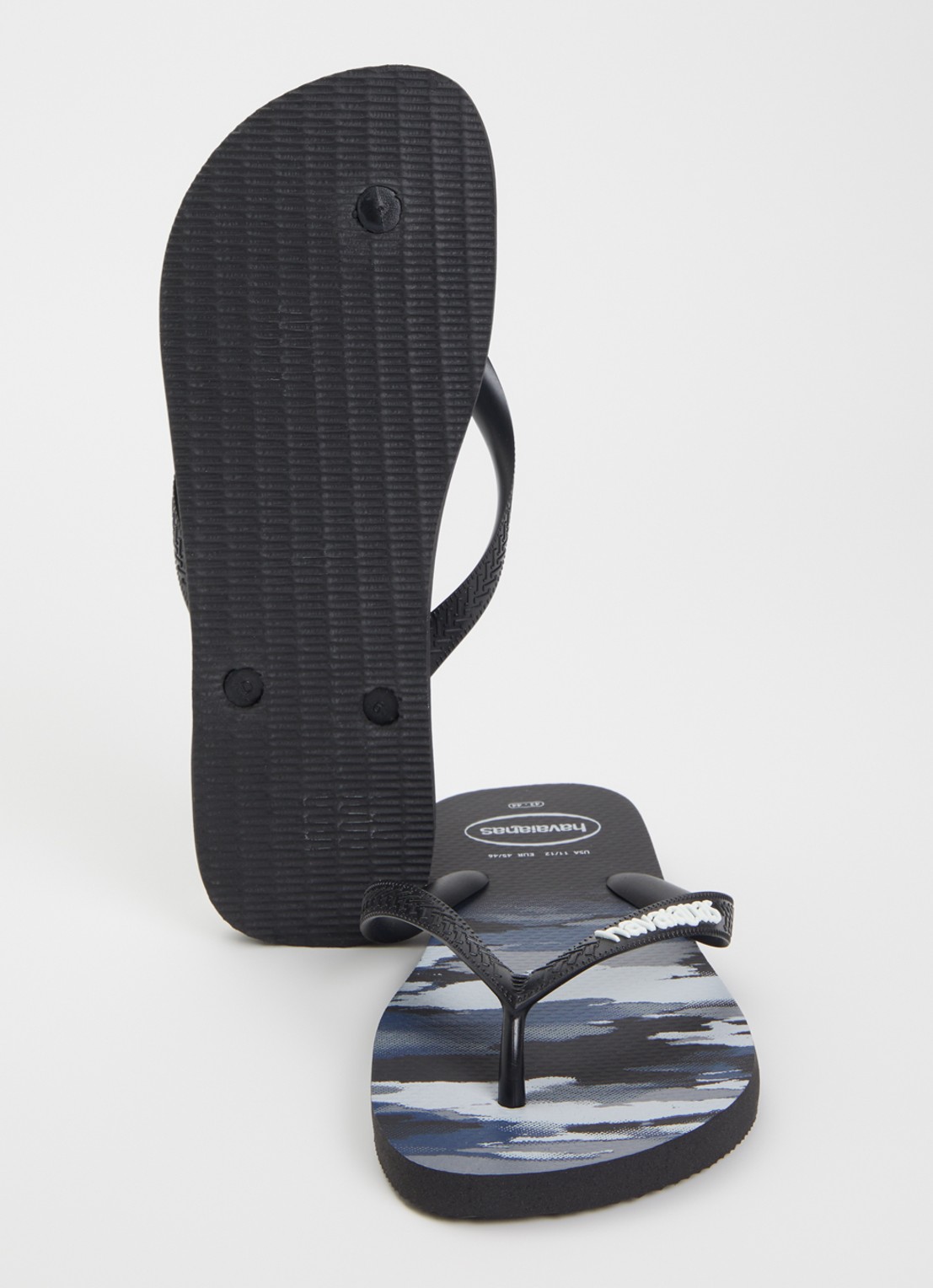 Havaianas Top Camu slipper met camouflageprint - detail 4 zwart
