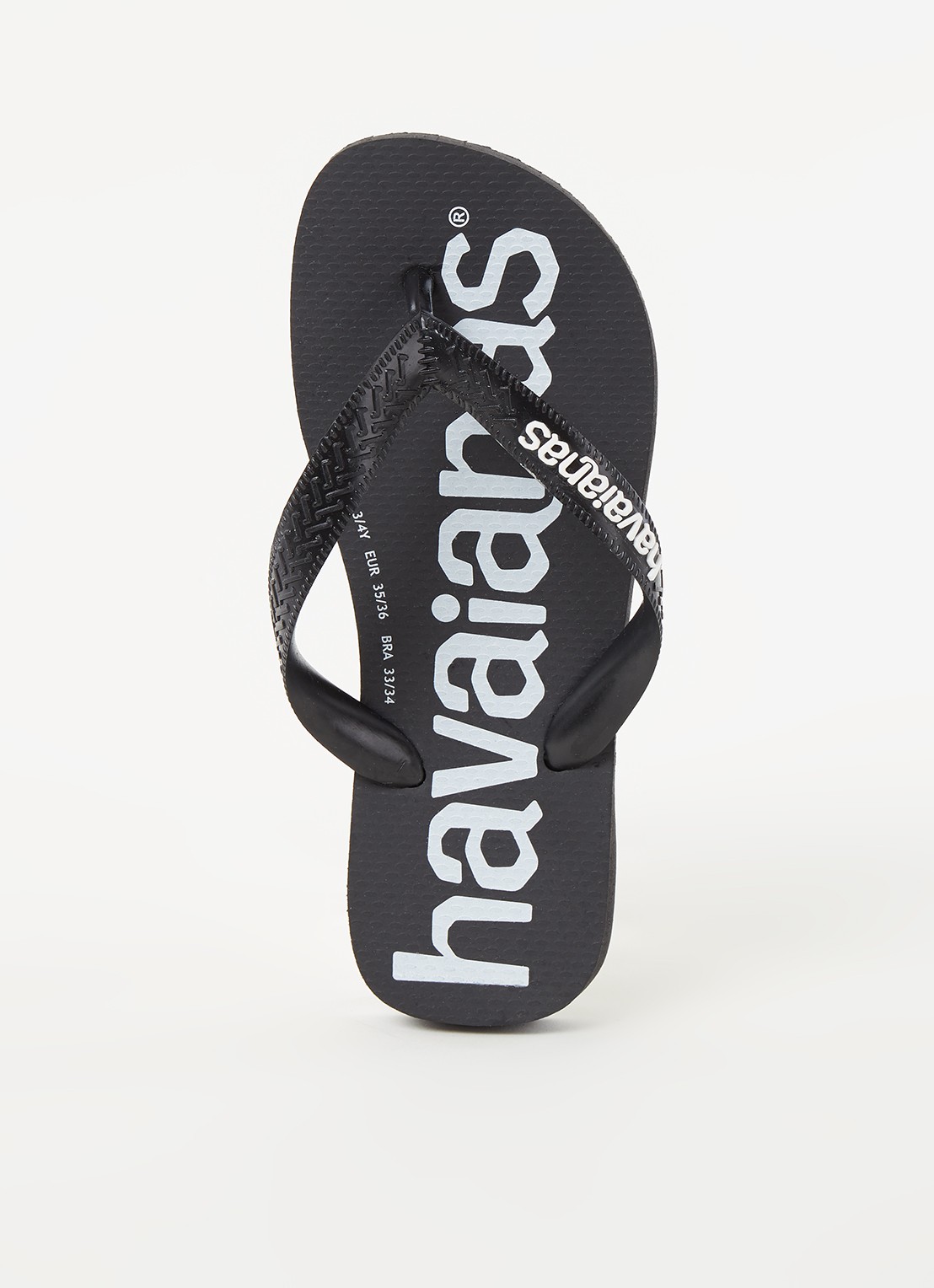 Havaianas Top Logomania slipper - voorkant zwart