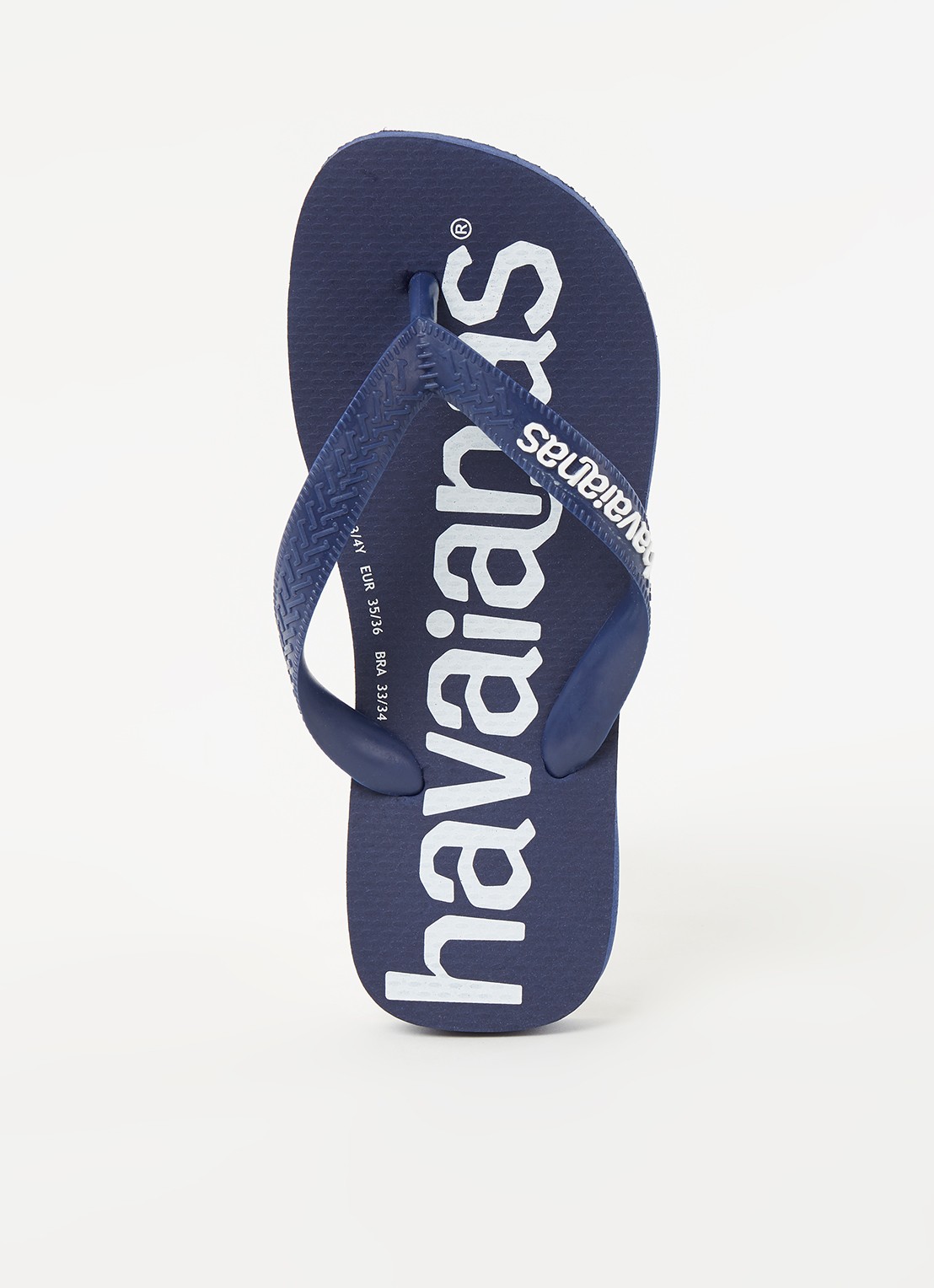 Havaianas Top Logomania slipper - voorkant 3 donkerblauw