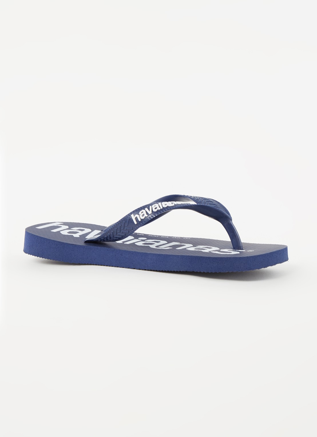 Havaianas Top Logomania slipper - voorkant 4 donkerblauw