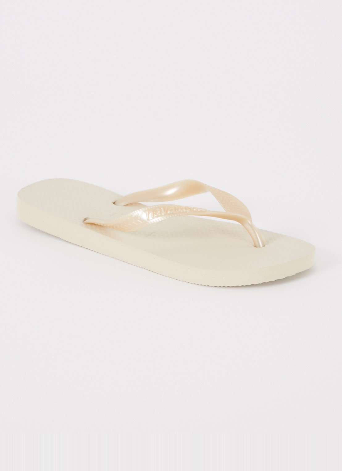 Havaianas Top Senses slipper met logo - voorkant 3 vanillegeel
