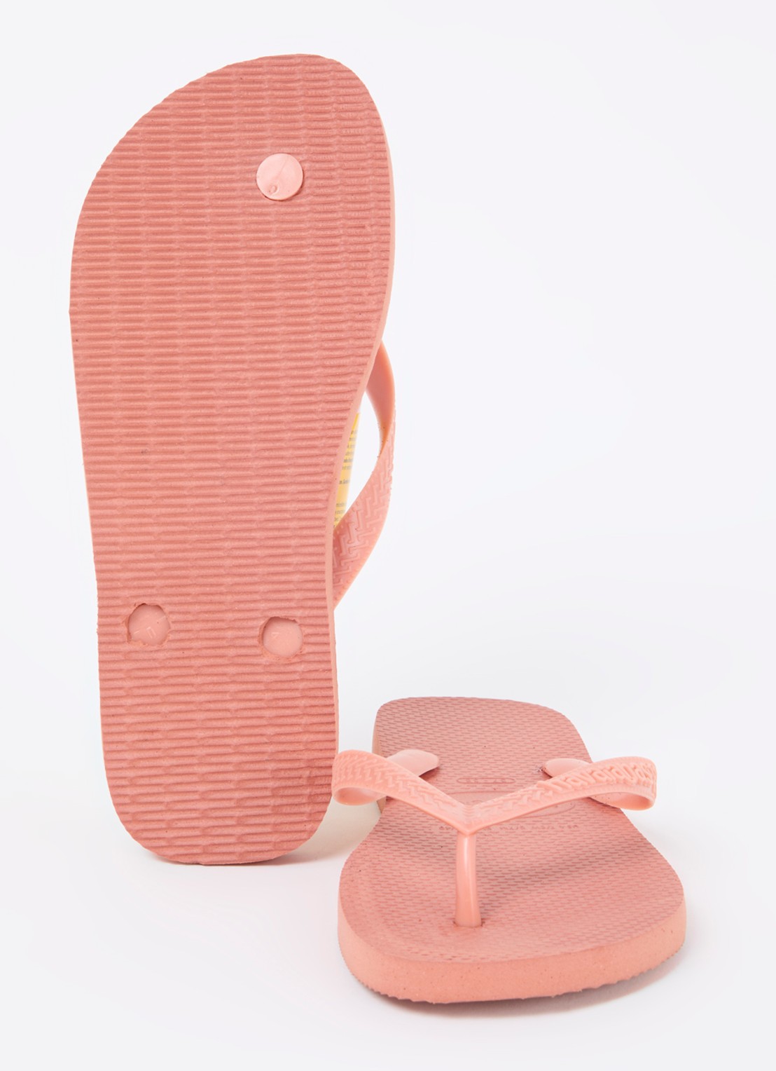 Havaianas Top Senses slipper met logo - detail 4 abrikoos