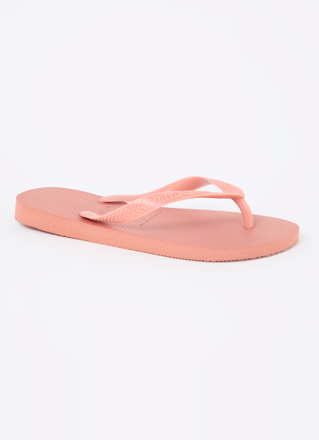 Havaianas Top Senses slipper met logo - voorkant 3 abrikoos