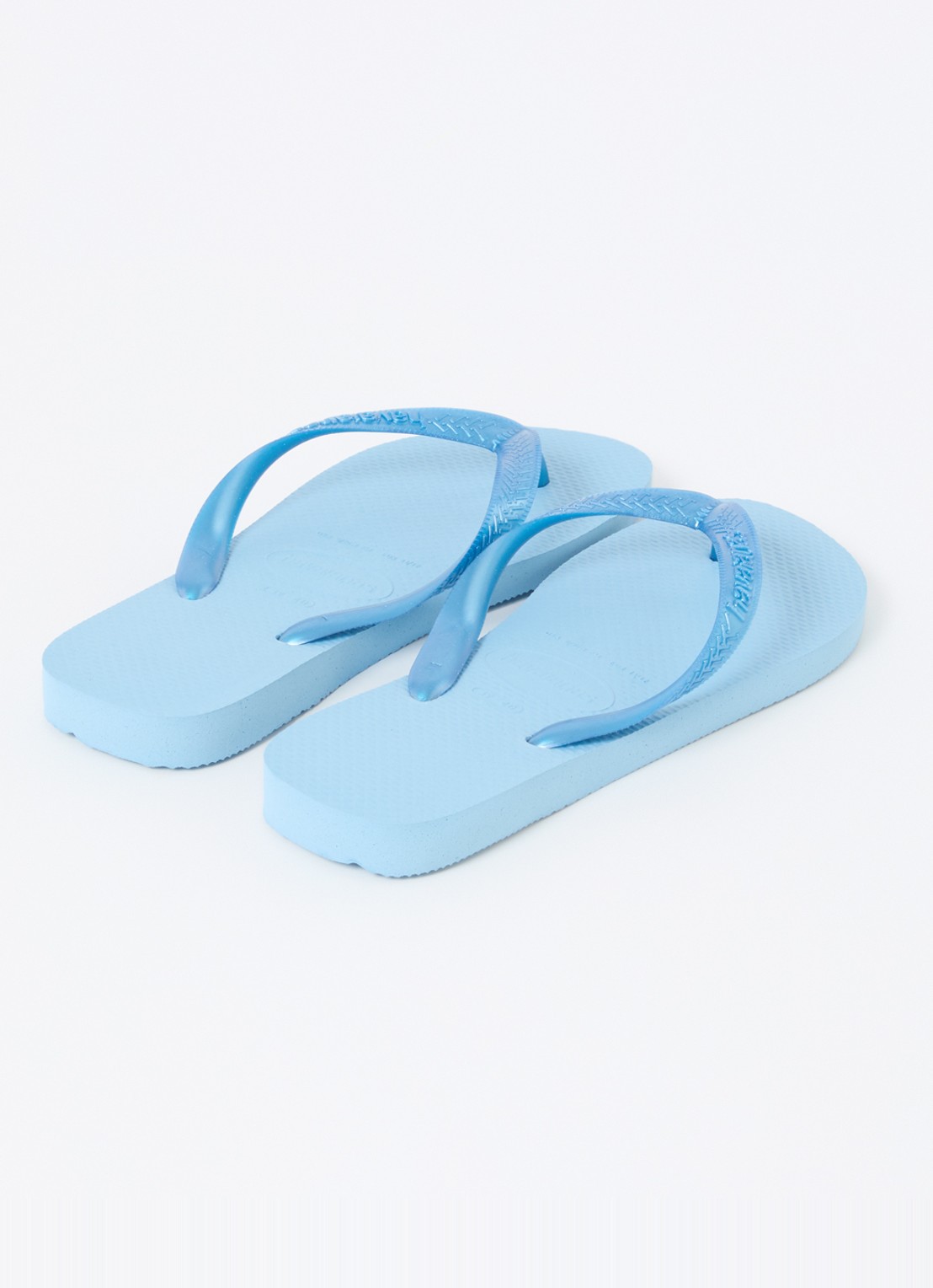 Havaianas Top Senses slipper met logo - achterkant 3 blauwgrijs