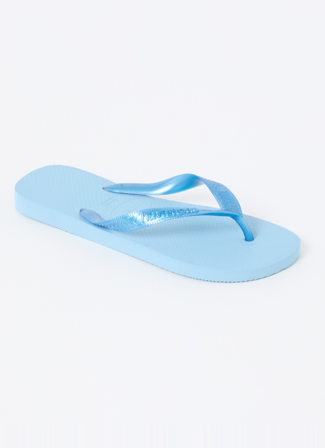 Havaianas Top Senses slipper met logo - voorkant 2 blauwgrijs