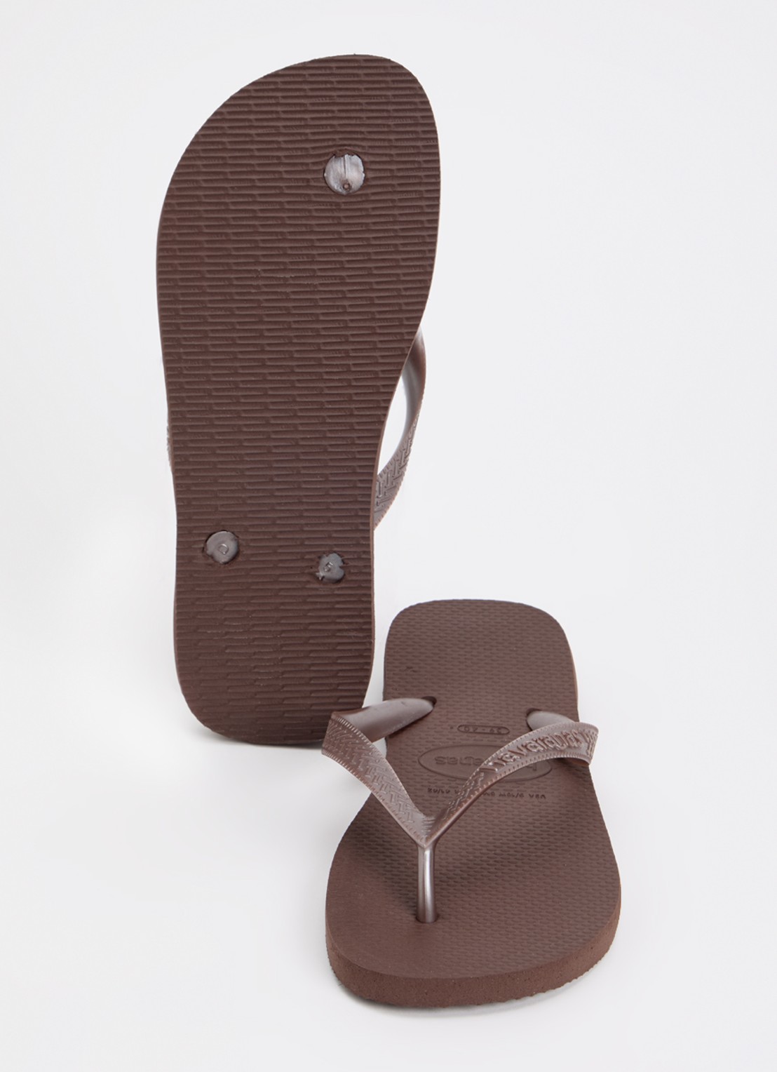 Havaianas Top slipper met logo - detail 3 donkerbruin