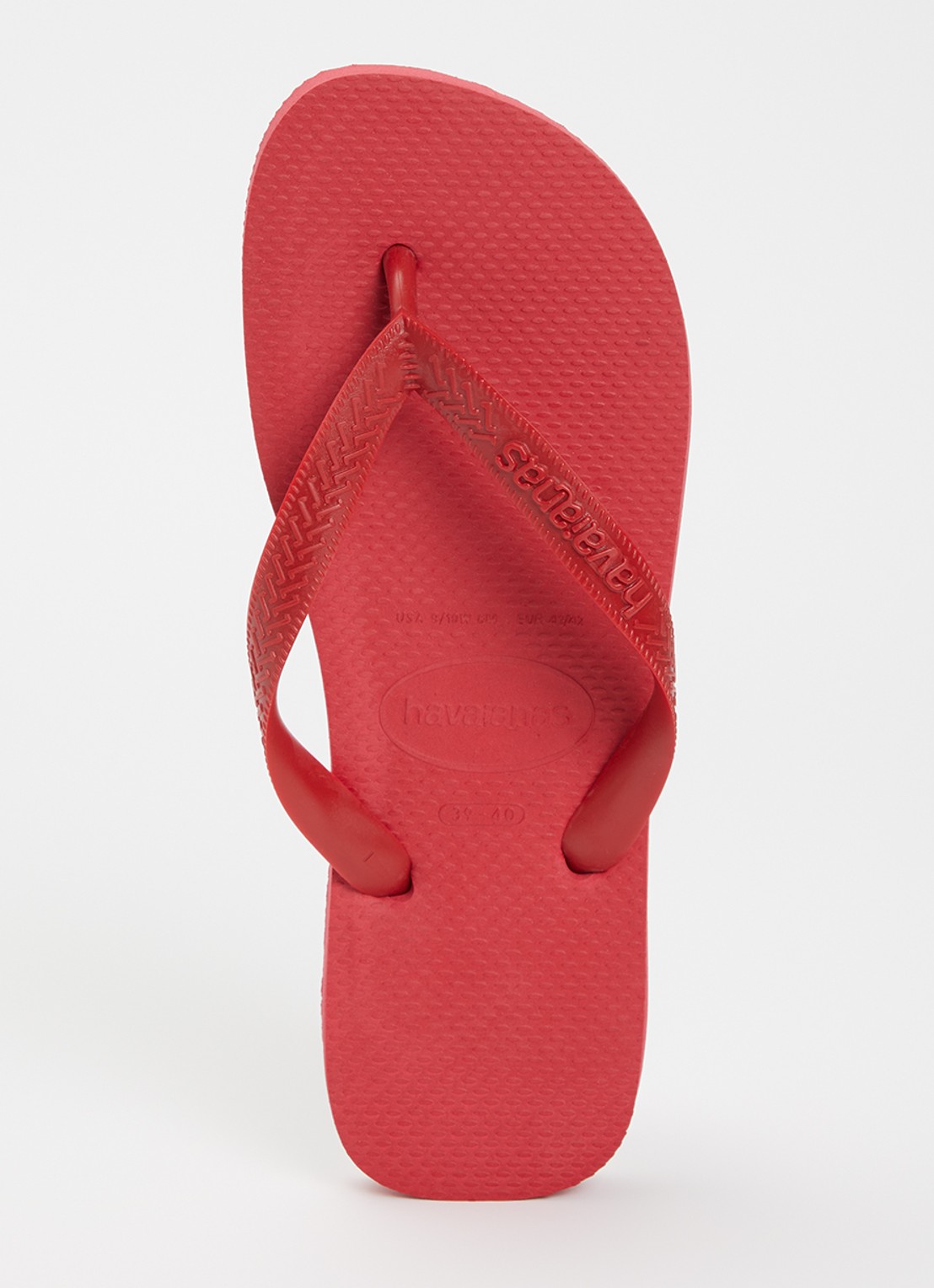 Havaianas Top slipper met logo - voorkant rood