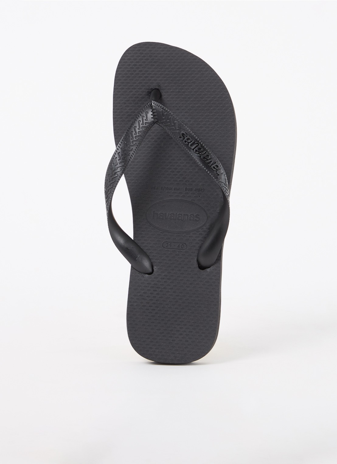 Havaianas Top slipper met logo - voorkant zwart