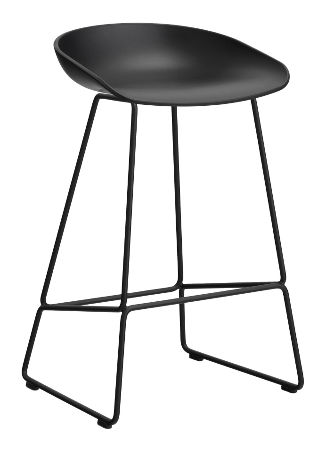 Hay AAS38 barkruk 65 cm - voorkant zwart