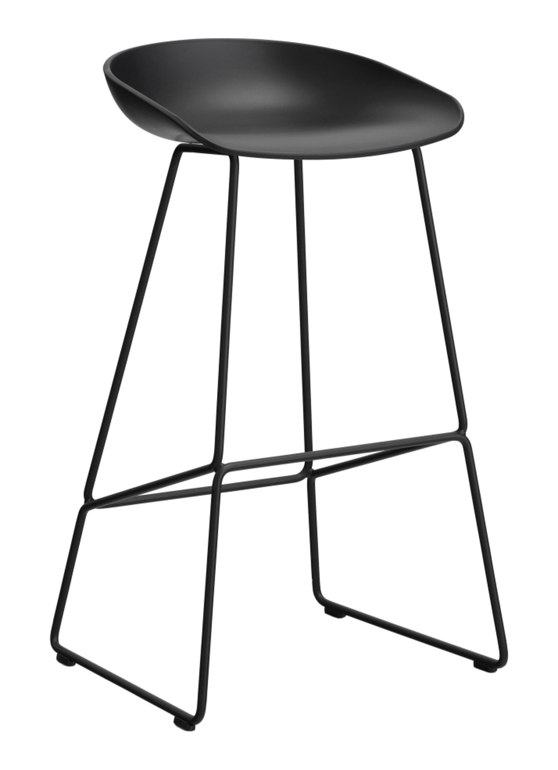 Hay AAS38 barkruk 75 cm - voorkant zwart