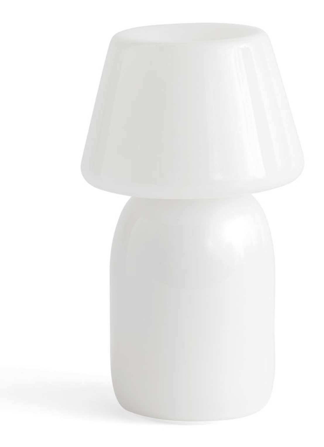 Hay Apollo draadloze tafellamp 22 x Ø12,5 cm - voorkant wit