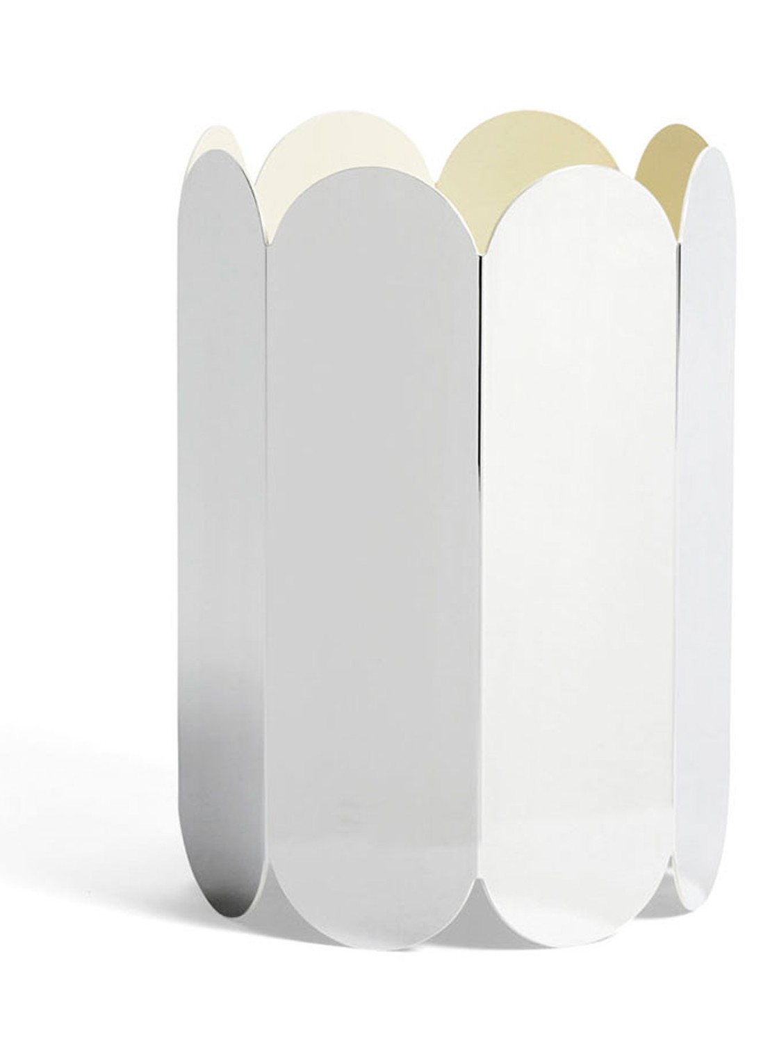 Hay Arcs vaas 25 cm - voorkant zilver