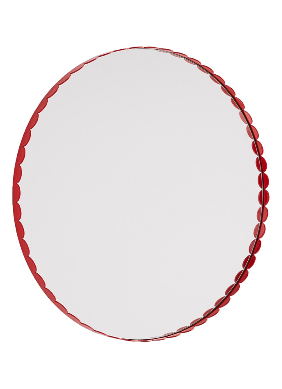 Hay Arcs wandspiegel Ø60 cm - detail rood