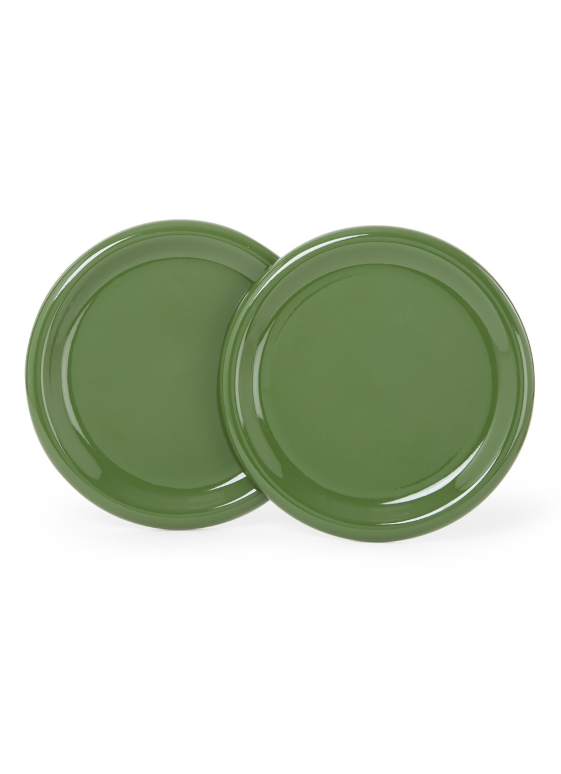 Hay Barro dinerbord 24 cm set van 2 - voorkant groen